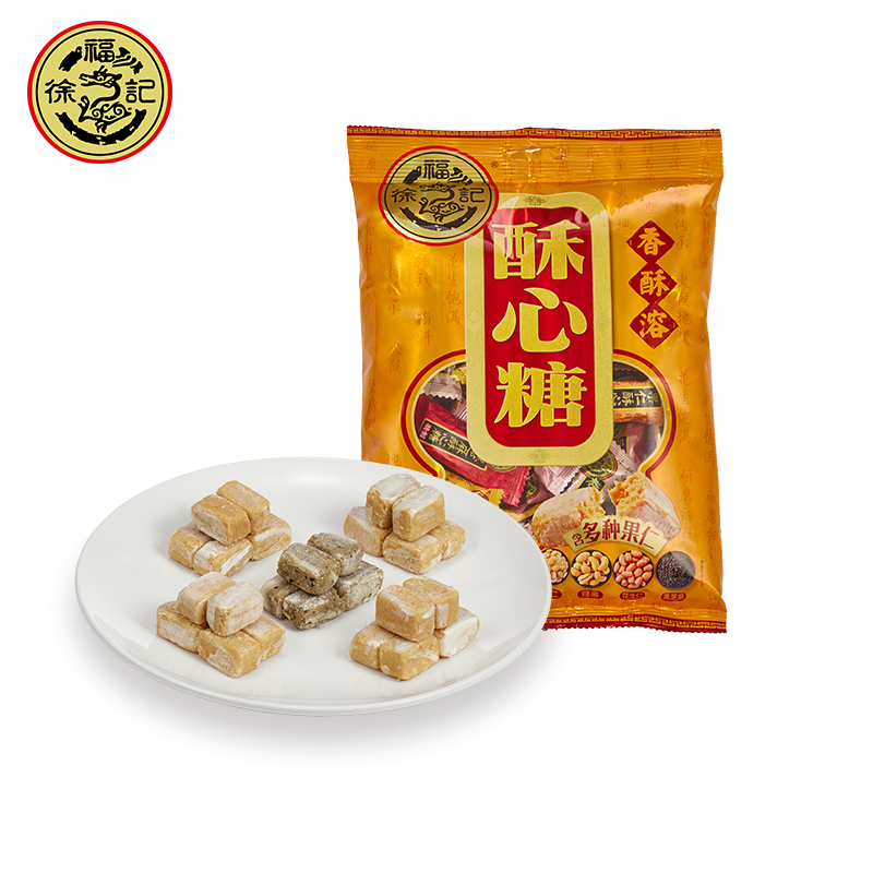 徐福记 酥心糖318g 酥糖结婚庆喜糖果休闲零食品下午茶点心
