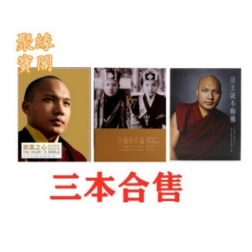 大宝法王《崇高之心》《法王说不动佛》《深藏的幸福》三本合售[高清大图