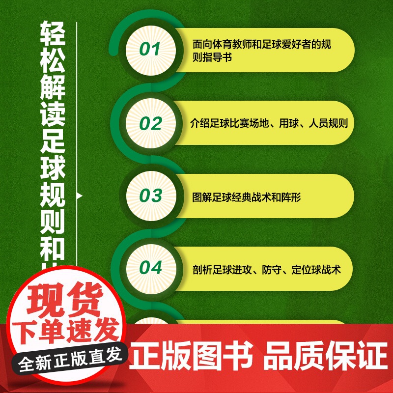 [店]足球规则与战术完全图解修订版 足球书籍足球竞赛规则高清大图