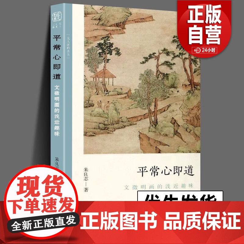 正版 平常心即道 文徵明画的浅近趣味 文人画的真性丛书中国历代经典画家画册解析山水画美术理论传记士夫画美术历史艺术书高清大图