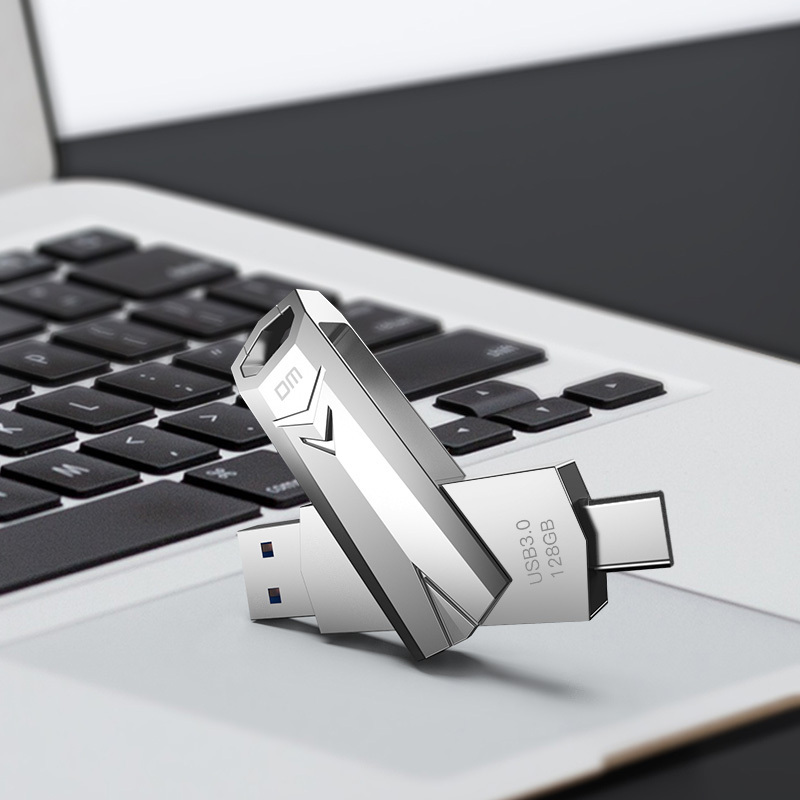 DM 128GB Type-c USB3.0 U盘 法师PD098系列 安卓手机扩容电脑优盘两用车载高速u盘