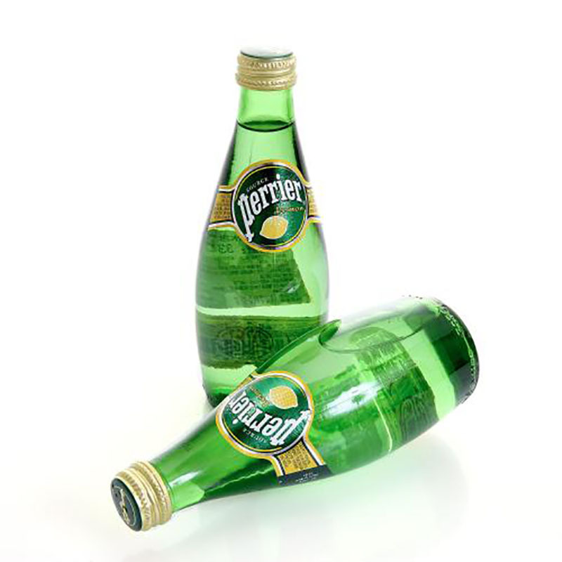 【中粮海外直采】Perrier巴黎水含气柠檬味饮料330ml(法国进口 瓶)