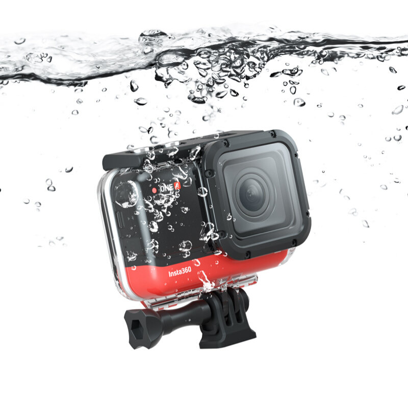 Insta360 ONE R 广角潜水壳 防抖水下高清vlog航拍运动相机全景相机运动摄像机防水壳高清大图
