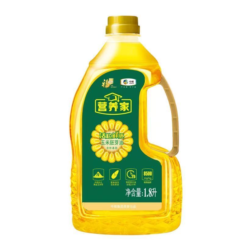 中粮福临门活粒鲜胚玉米胚芽油1.8L/桶
