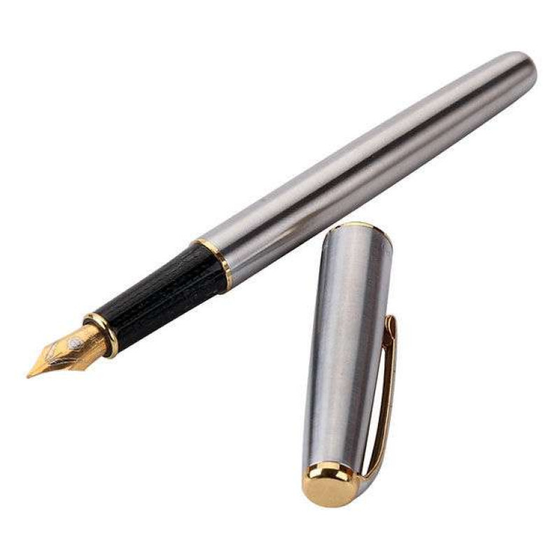 英雄(HERO)钢笔 704 铱金笔 0.5mm 1支 练字书法 学生商务办公用墨水笔 礼盒装