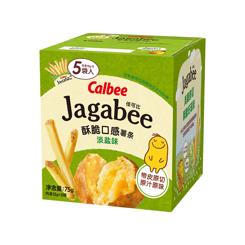 Calbee卡乐比薯条淡盐味75g膨化休闲零食 新老包装随机发货高清大图
