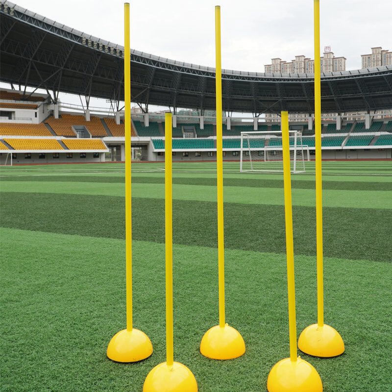 足球训练器材蛇形跑标志杆中考篮球辅助障碍物绕杆角旗杆倒车桩杆