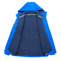 凯仕达男女外套新款三合一两件套情侣登山服带帽户外防风冲锋衣FQ1888