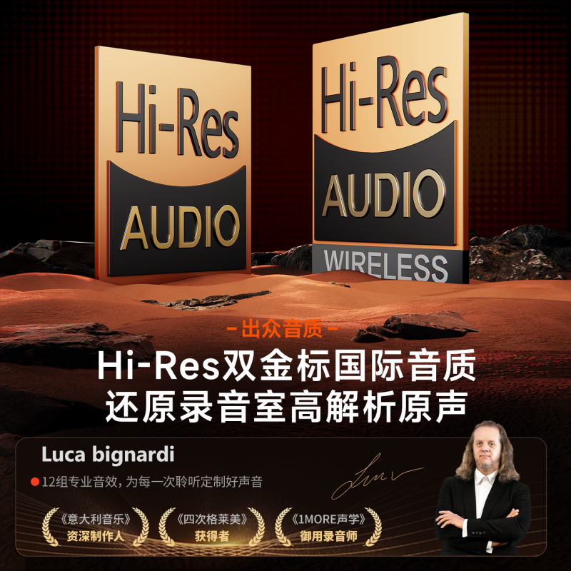 万魔头戴式蓝牙耳机HQ51银色高清大图