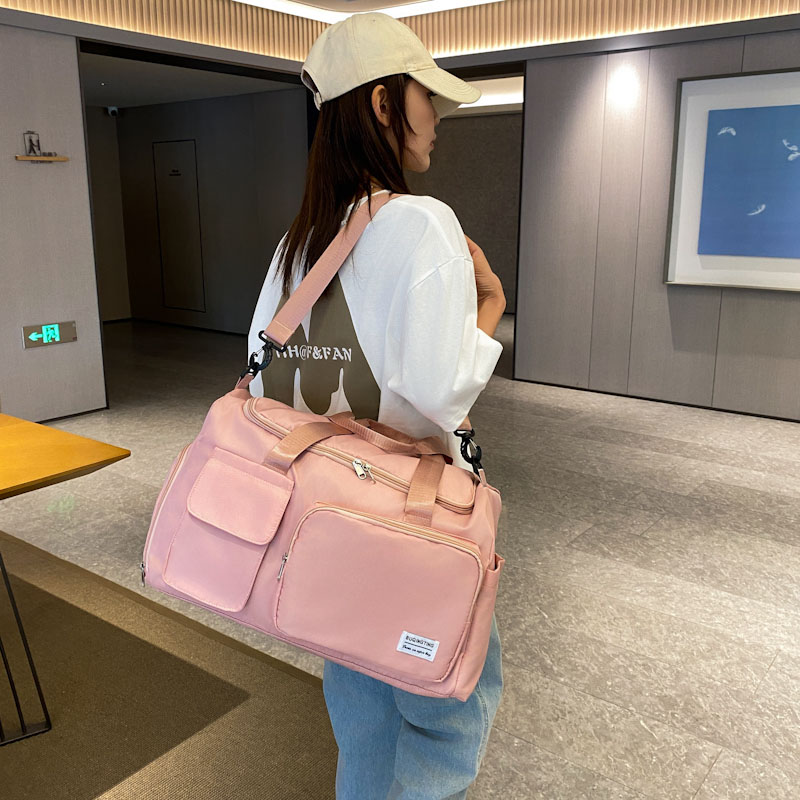 九派2025款商务旅行出差健身收纳专用包 樱花粉