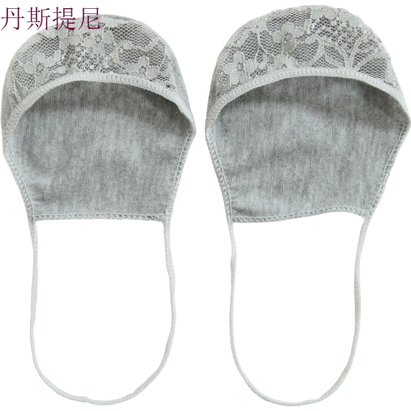 5双装包邮 极超浅口隐形带船袜 女士高跟鞋细带半脚掌纯棉袜子