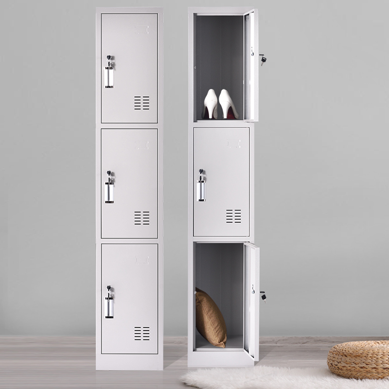 创世人 钢制更衣柜单三门柜铁皮柜高清大图