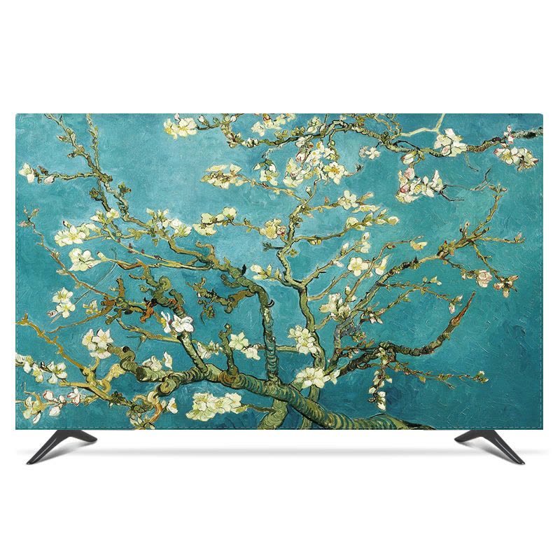 电视机罩子防尘罩套盖巾挂式55英寸65寸液晶防尘75寸电视盖布新款|粉荷清幽 43英寸图片