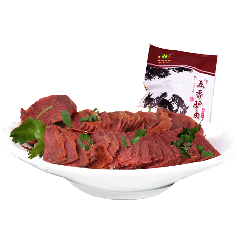 [中华特色]河北供销馆 大午 五香驴肉175g*2袋 休闲卤味小吃肉类熟食 驴肉火烧真空包装 河北保定特产 华北