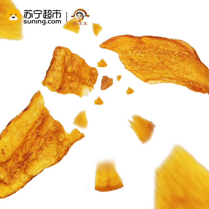 姚太太 膨化食品 甜翻红薯君300g 红薯片 休闲食品