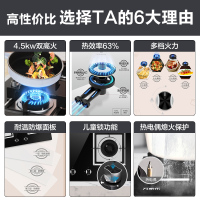 万家乐18m³大吸力壁挂顶吸欧式吸油烟机4.5KW黄金火力家用灶具烟灶套装AT441+JZT-KJ031B(液化气)