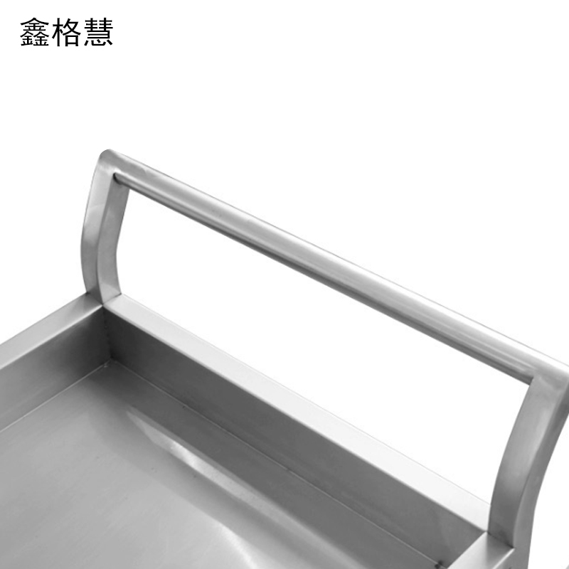 鑫格慧 不锈钢餐车推车收碗车 90*50*87三层 个高清大图