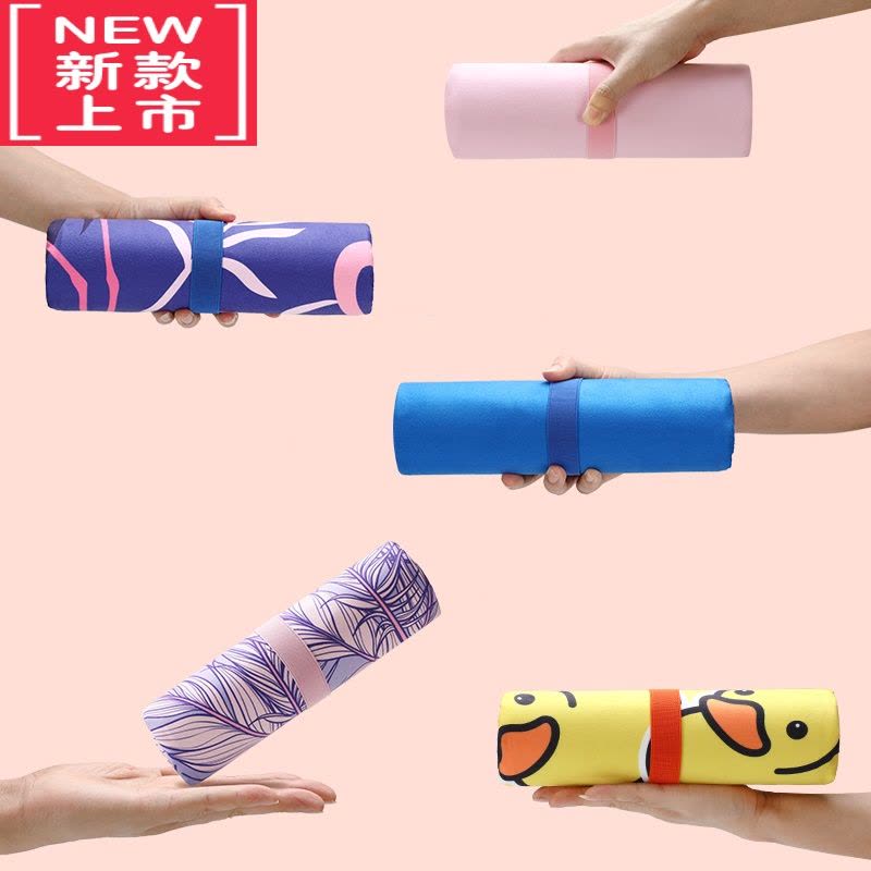 可莉允游泳浴巾速干浴袍可穿可裹式便携吸水沙滩巾大人儿童带帽斗篷毛巾图片