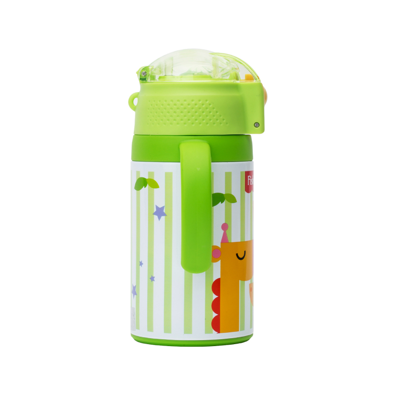 费雪牌(FISHER-PRICE) 母婴幼儿童抽真空保温杯套装带手柄 8045C 绿色 适用年龄:12个月以上