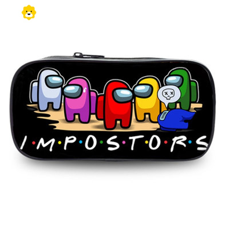 喻娄太空狼人杀mog us大容量笔袋男孩中小学生铅笔盒儿童卡通文具袋