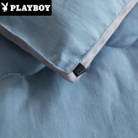 花花公子(PLAYBOY)家纺 纯色立体水洗棉被子羽丝绒被芯春秋被单人被褥双人冬被太空被纤维被四季被