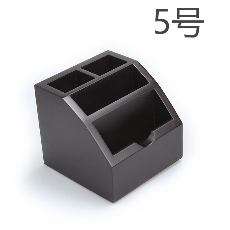 韩版文具可爱笔筒创意时尚多功能木质笔座桌面大笔筒办公用品创意复古木纹教师节送老师的实用小礼品 三维工匠 5号笔筒高清大图