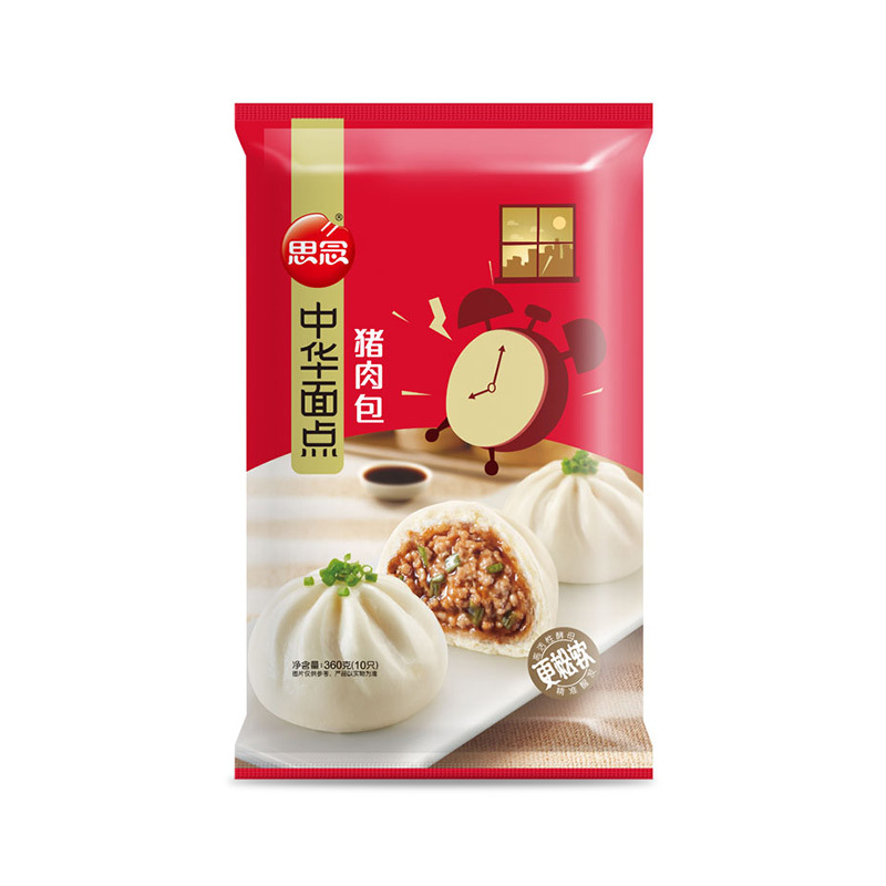 思念中华面点御品猪肉包360g