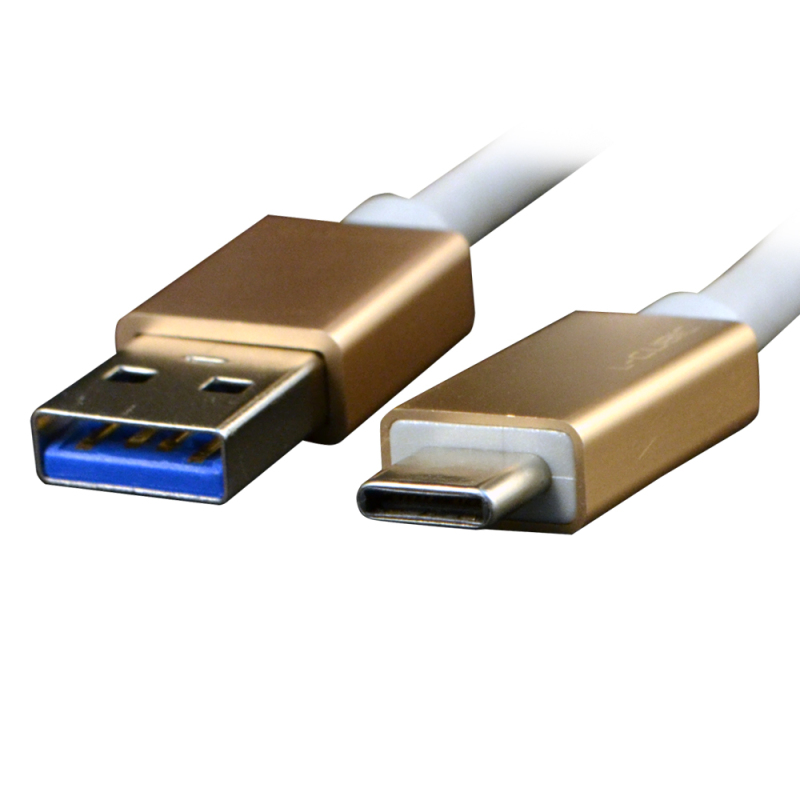 酷比客(L-CUBIC) LCCPUSB3CMAMWH-1M USB转接线USB3.0AM-Type C白1M