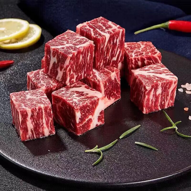 恒都和牛礼盒肉质细腻清晰纹理颜色红润丰富口感悦牛款2500g高清大图