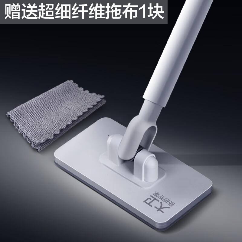 大卫大卫洗脸巾拖把懒人夹布迷你拖把2024新款家用一拖板静电除尘纸净 大卫Z12-洗脸巾迷你拖把高清大图
