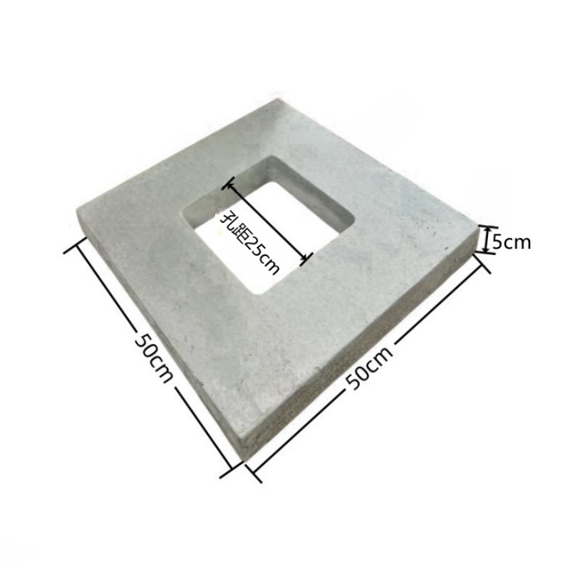 亭松 标桩底座 50*50*5cm(含钢筋) 单位:个(50*50*5cm高清大图