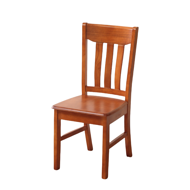 蕃蒂实木椅海棠色把高清大图