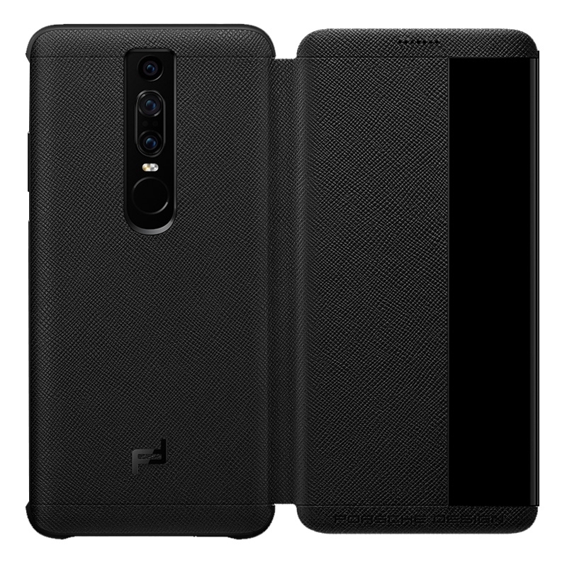 华为huaweimaters保时捷手机壳原装真皮皮套rsneoal00智能视窗休眠