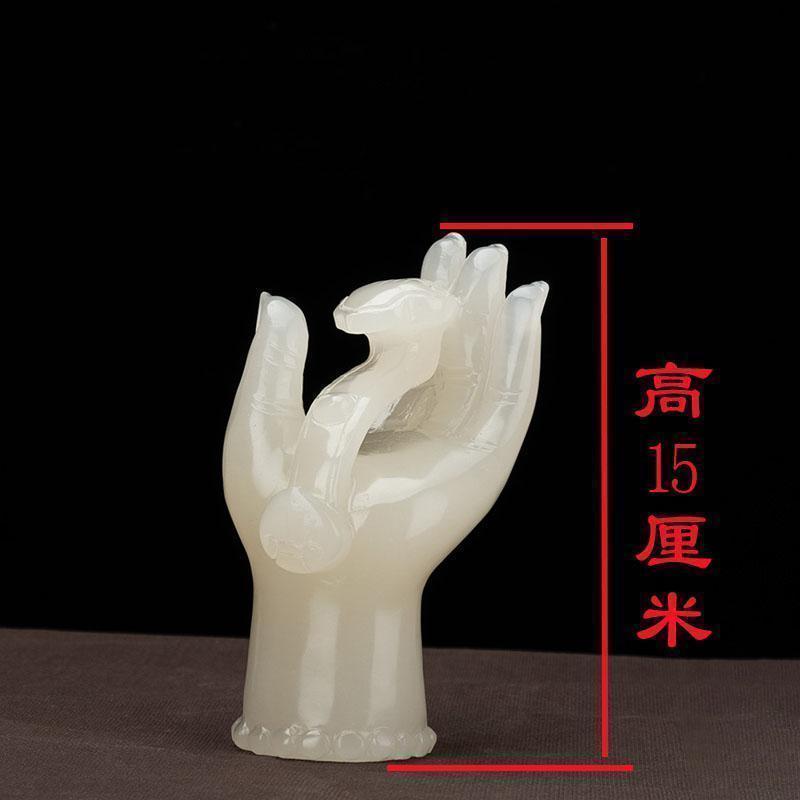 家柏饰(CORATED)佛手如意福寿禅意摆修的家居供奉玄关电视柜桌面摆设高清大图