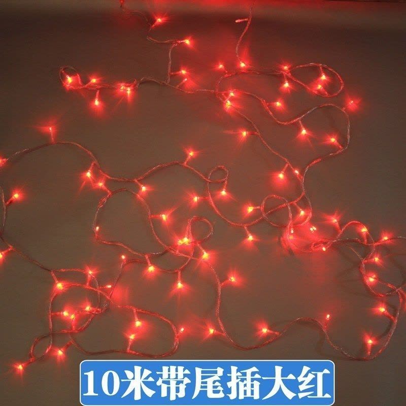 家柏饰(CORATED)新年春节过年卧室装饰房间布置电池彩灯闪灯串灯满天星星灯饰 10米普通灯-紫色(带尾插插电款)图片