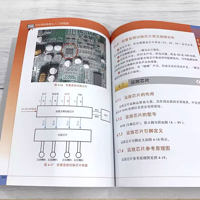 汽车导航维修 [正版]汽车导航维修从入门到精通 李彦 原理元器件用法测量方法电路原理图导航板常见故障诊断维修技术书籍高清大图