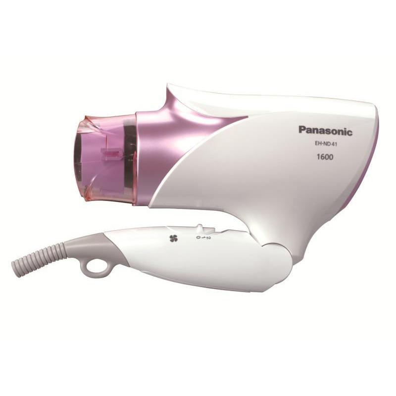 松下(Panasonic)电吹风EH-ND41-P 6档恒温护发可折叠便携吹风机1600W 粉