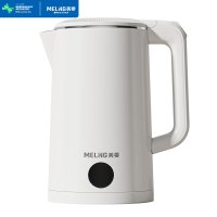 美菱(MeiLing) 电热水壶 食品接触用不锈钢自动断电防干烧双层防烫大容量烧水壶1.8L