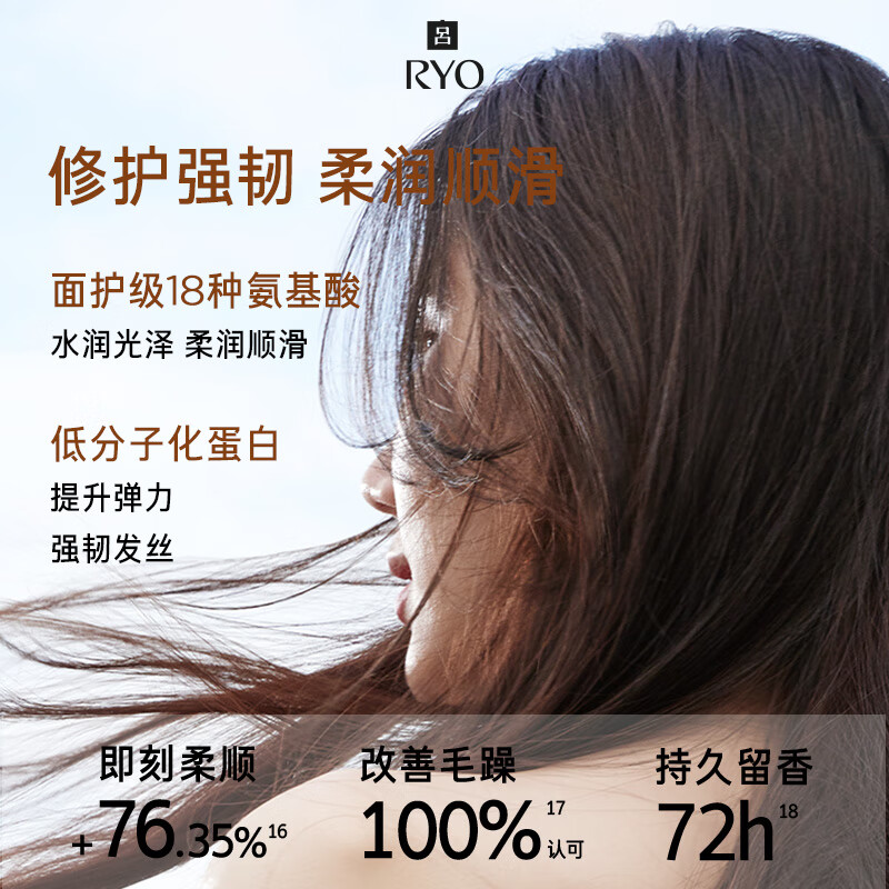 吕(RYO)香氛吕杭州禅茶香洗发水580ml木质调香氛控油蓬松留香洗发露高清大图
