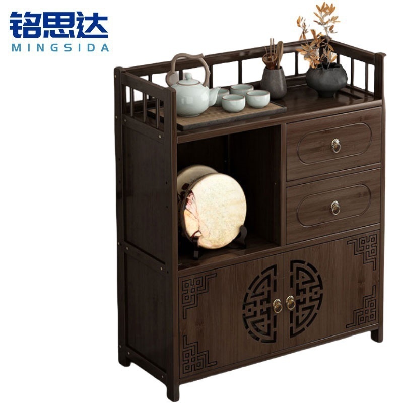 铭思达茶水柜三层双抽50cm个高清大图