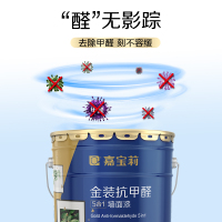 嘉宝莉乳胶漆白色家用涂料室内墙漆净味抗甲醛5合1自刷环保油漆