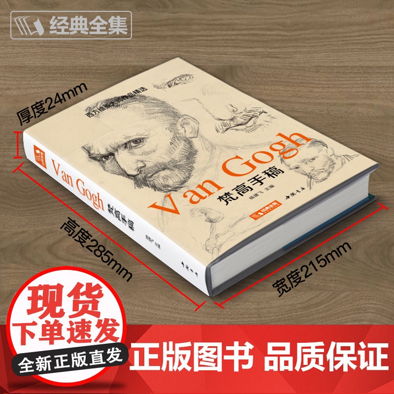 梵高手稿 文森特凡高画作书信集珍贵手稿草图人物传记 印象派大师油画临摹创意素描风景速写绘画作品书籍 经典全集 杨建飞高清大图