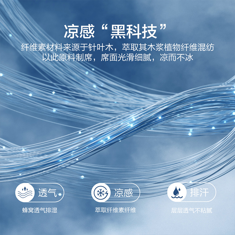 百丽丝家纺可折叠冰丝席600D三件套软席子凉席家用夏季席子 曲线乐调 赫尔娜抗菌印花冰丝席