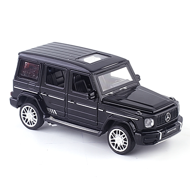 1/32仿真g500大g小汽车模型玩具合金男孩儿童玩具车皮卡声光 黑色