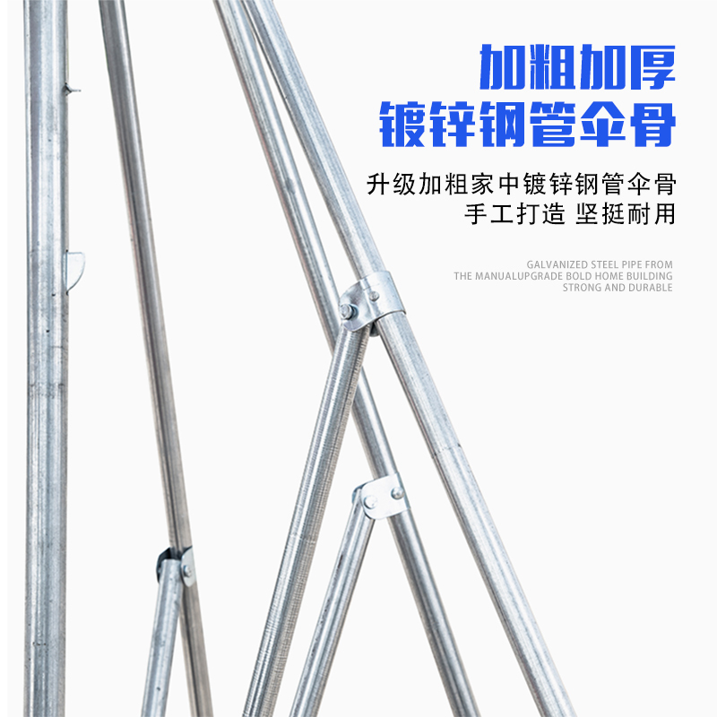 遮阳伞大摆摊太阳伞CIAA户外折叠加厚方形雨伞防晒四方伞商用大号斜伞