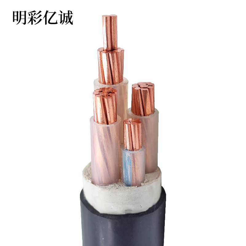 明彩亿诚 铜芯电源线 YJV220.6/1KV3x50+1x25平方 额定电压0.6/1KV 米高清大图