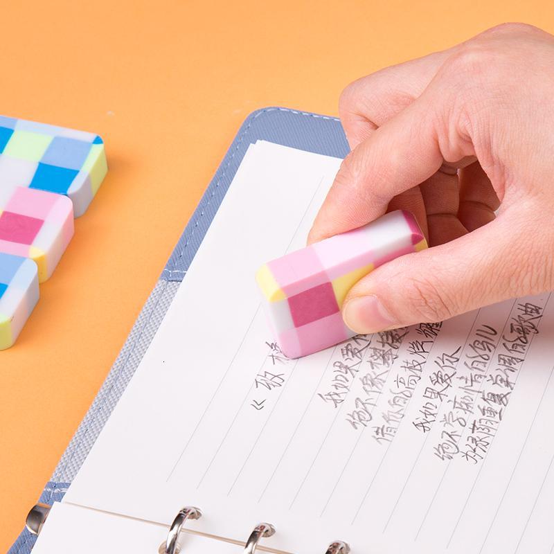 得力文具71064多彩橡皮擦小学生橡皮擦糖果色橡皮擦橡皮擦得干净橡皮