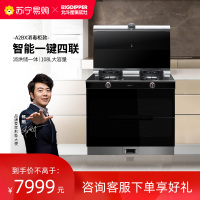 北斗星 A2BX集成灶天眼系列消毒柜一体灶侧吸下排翻盖天然气玻璃灶面板油烟机大吸力 液化气