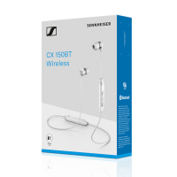 森海塞尔(Sennheiser) CX150BT 入耳式蓝牙挂脖耳机 三键线控耳麦 蓝牙5.0 白色
