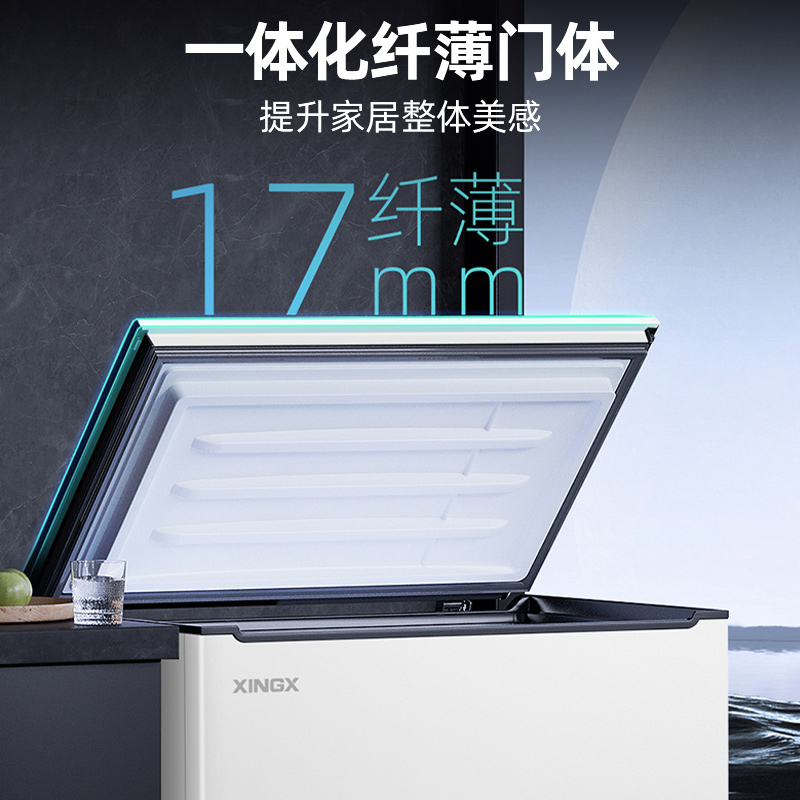星星(XINGX)家用商用大容量风冷无霜一级能效节能冰柜单温冷藏冷冻转换柜超市便利店雪糕柜BD/BC-120WKE高清大图